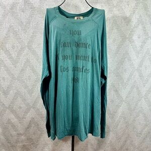 Y2K Juicy Couture blue you can dance knit long sleeve size XXL